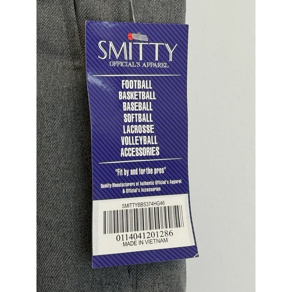 Smitty Officials Apparel Umpire Combo Pant Mens Size 46X38 (Unfinished) Gray NWT